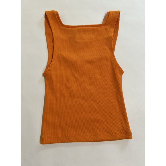 Summi Summi Square Tank Top in Tangerine - Picture 3 of 4
